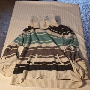 Multi colored turtleneck